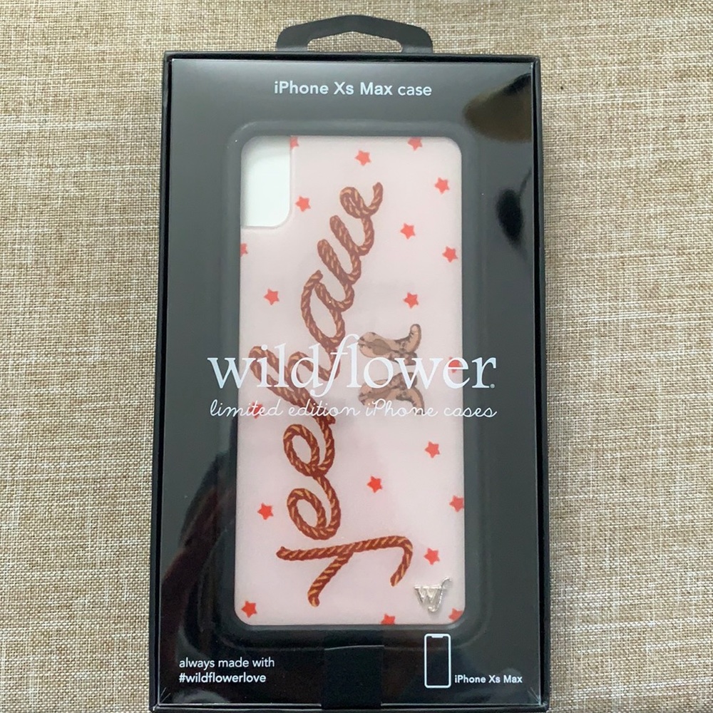 Brand new wildflower Yeehaw iPhone X max case